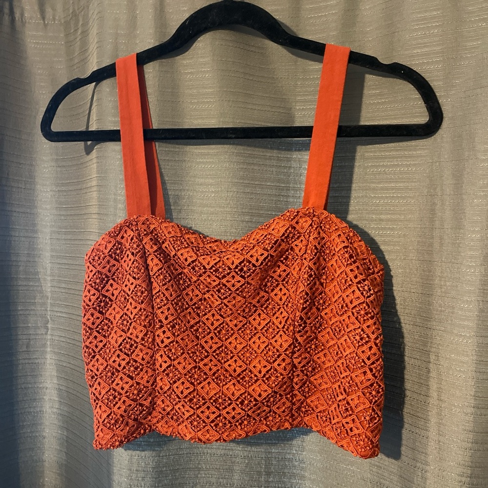 Orange Lace Women’s Top